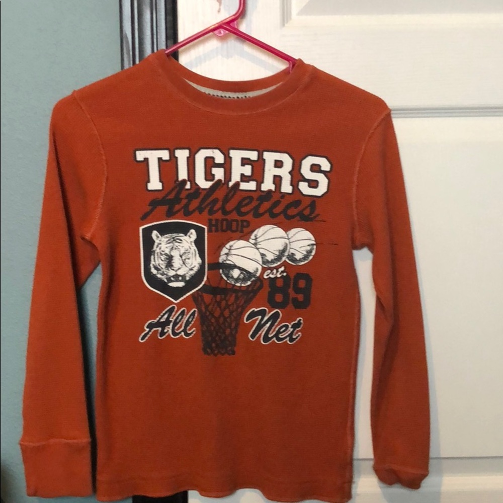 Burnt Orange Henley Shirt